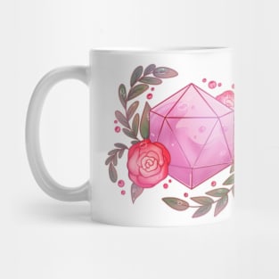 Pink transparent dice Mug